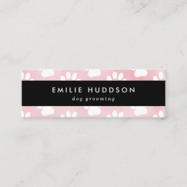 Minitarjeta De Visita Patrón De Paws, Perro Groomer, Perro Walker, Tiend