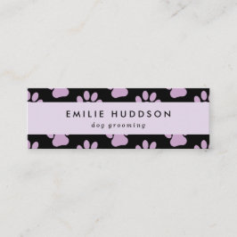 Minitarjeta De Visita Patrón De Paws, Perro Groomer, Perro Walker, Tiend