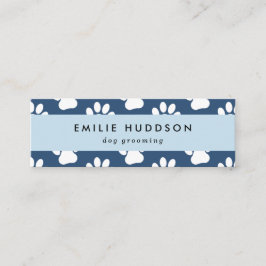 Minitarjeta De Visita Patrón De Paws, Perro Groomer, Perro Walker, Tiend