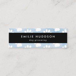 Minitarjeta De Visita Patrón De Paws, Perro Groomer, Perro Walker, Tiend