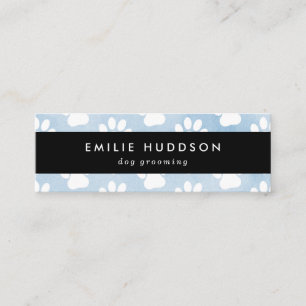 Minitarjeta De Visita Patrón De Paws, Perro Groomer, Perro Walker, Tiend