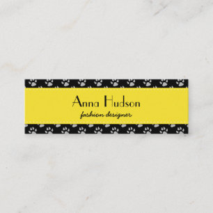 Minitarjeta De Visita Patrón De Paws, Perro Groomer, Perro Walker, Tiend