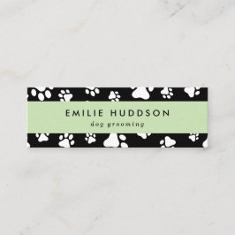 Minitarjeta De Visita Patrón De Paws, Perro Groomer, Perro Walker, Tiend