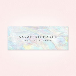 Minitarjeta De Visita Patrón elegante de textura opal único