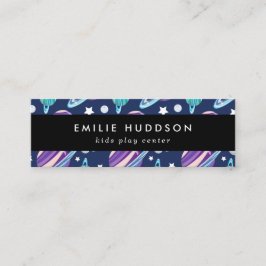Minitarjeta De Visita Patrón espacial, Centro de juegos para niños, Cent