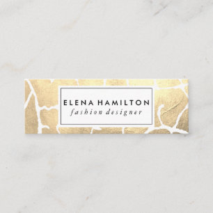 Minitarjeta De Visita Patrón Glamour Luxe