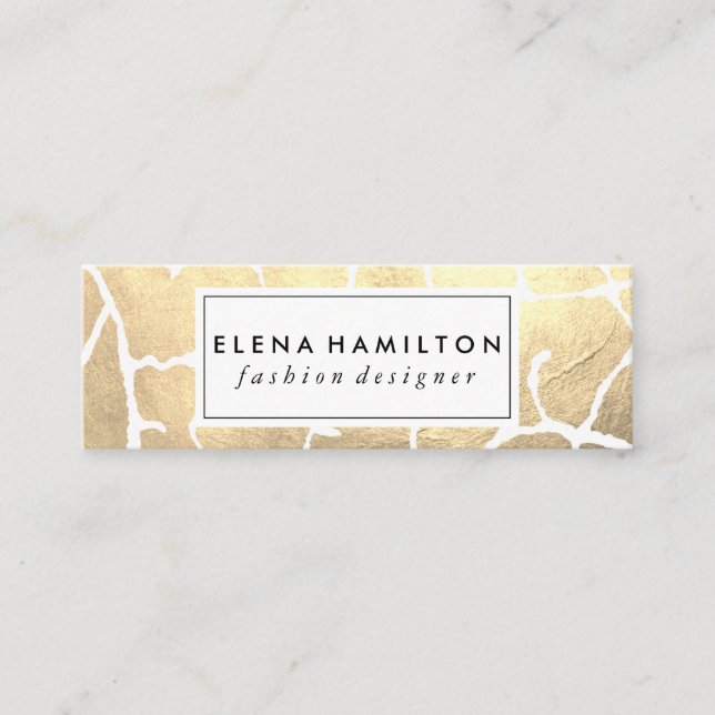 Minitarjeta De Visita Patrón Glamour Luxe (Anverso)