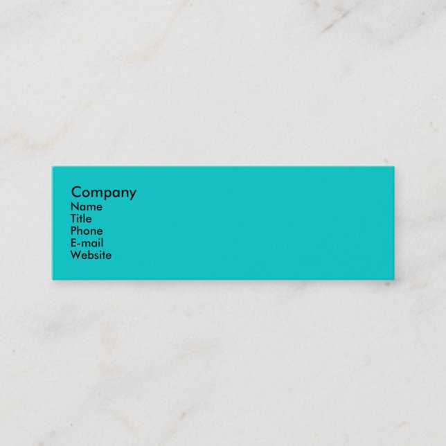 Minitarjeta De Visita Pavo real (Anverso)