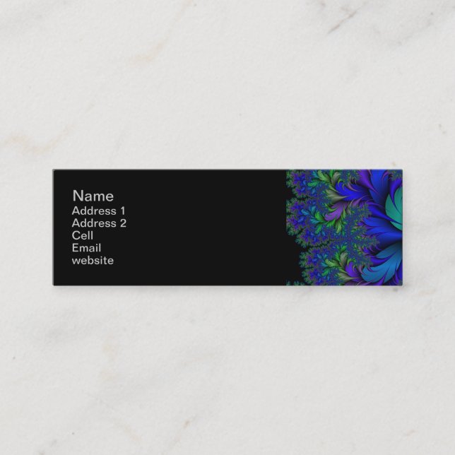 Minitarjeta De Visita Peacock Ore 2 (Anverso)