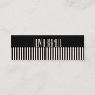 Minitarjeta De Visita Peine de estilista de cabello Salón de colorista r
