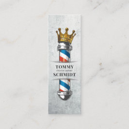 Minitarjeta De Visita Peluquería de peluquería Salón de pelo del Rey Cor