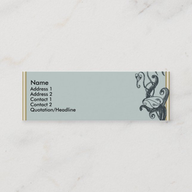 Minitarjeta De Visita Pequeño Jack (Anverso)