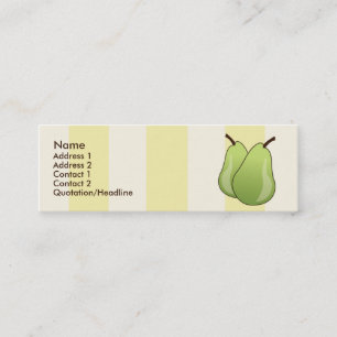 Minitarjeta De Visita Peras - flacas