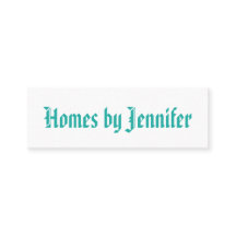 Perfil de turquesa de caligrafía geométrica minima