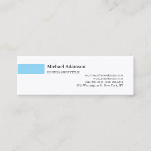 Minitarjeta De Visita Perfil Minimalista simple y elegante