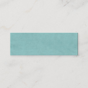 Minitarjeta De Visita Pergamino azul del Libro Verde de la aguamarina