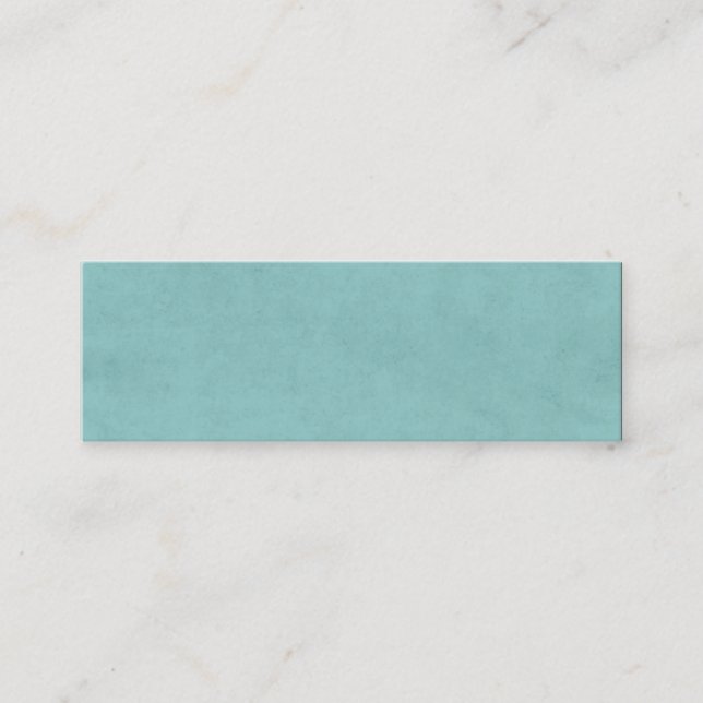 Minitarjeta De Visita Pergamino azul del Libro Verde de la aguamarina (Anverso)