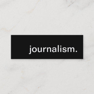 Minitarjeta De Visita periodismo.