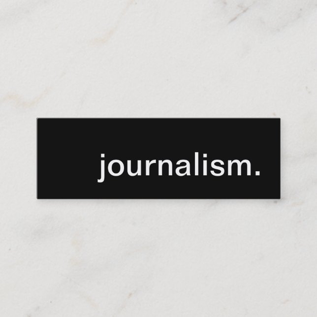 Minitarjeta De Visita periodismo. (Anverso)
