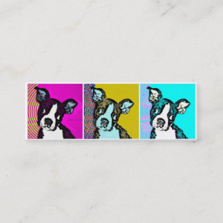 Minitarjeta De Visita Perrito del arte pop