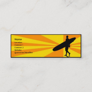 Minitarjeta De Visita Persona que practica surf