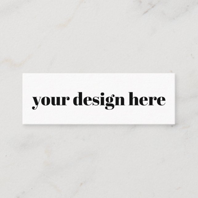 Minitarjeta De Visita Personalización o Personalizar (Anverso)