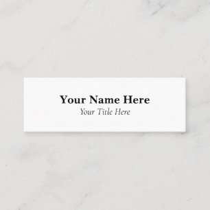 Minitarjeta De Visita Personalizado