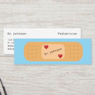 Minitarjeta De Visita Personalizado Bandaid Parche Profesionales Médicos