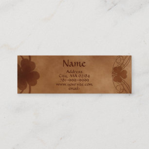 Minitarjeta De Visita Personalizado céltico elegante del pergamino del