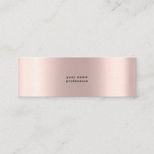 Minitarjeta De Visita Personalizado Cute Rosa Simple