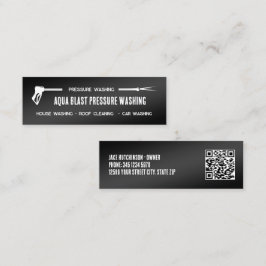 Minitarjeta De Visita personalizado de lavado a presión 💧 QR