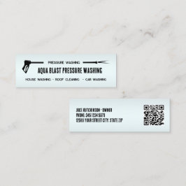Minitarjeta De Visita personalizado de lavado a presión 🌊 QR