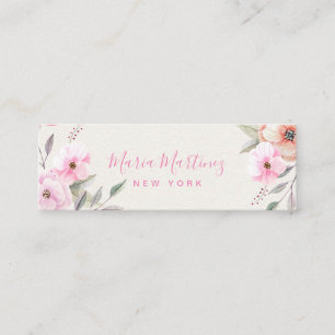 Minitarjeta De Visita Personalizado Floral Luxury Boutique Floral