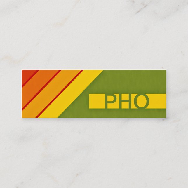 Minitarjeta De Visita PHO retro (Anverso)