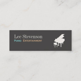 Minitarjeta De Visita Pianista Pianista Teacher Grand Piano