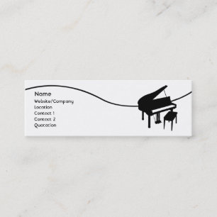 Minitarjeta De Visita Piano