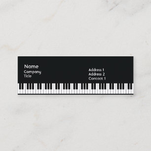 Minitarjeta De Visita Piano - flaco