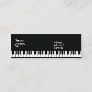 Minitarjeta De Visita Piano - flaco