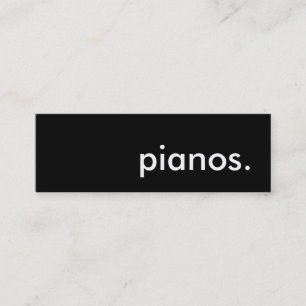 Minitarjeta De Visita pianos.