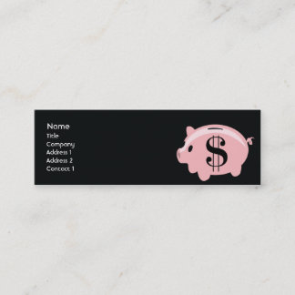Minitarjeta De Visita Piggybank - flaco