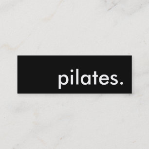 Minitarjeta De Visita pilates.