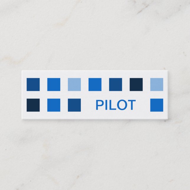 Minitarjeta De Visita PILOT (cuadrados mod) (Anverso)