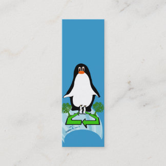 Minitarjeta De Visita Pingüino Global