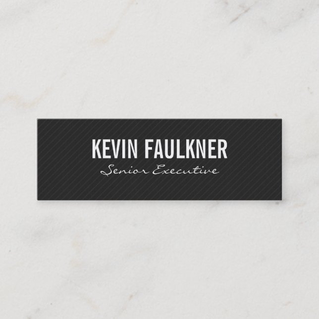 Minitarjeta De Visita Pinstripe (Anverso)