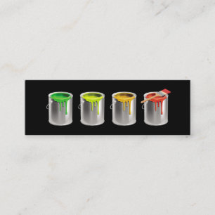 Minitarjeta De Visita Pintador profesional de pintura en casa 