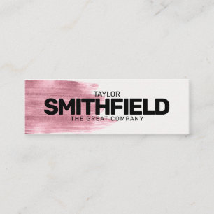 Minitarjeta De Visita  Pintura Rosa Gold Tipo moderno