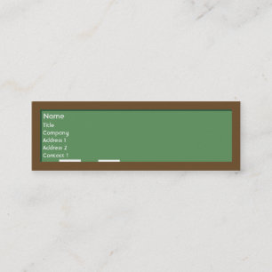 Minitarjeta De Visita Pizarra - flaca