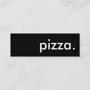 Minitarjeta De Visita pizza.