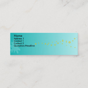 Minitarjeta De Visita Placa de pintura azul - Personalizada