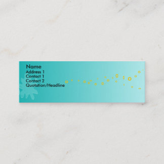 Minitarjeta De Visita Placa de pintura azul - Personalizada